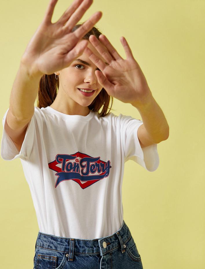  Tom & Jerry Tişört Lisanslı Kısa Kollu Pamuklu Oversize