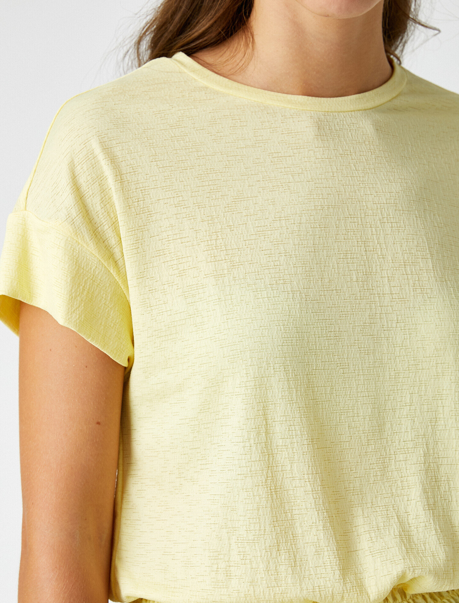   Bisiklet Yaka Tişört Kısa Kollu