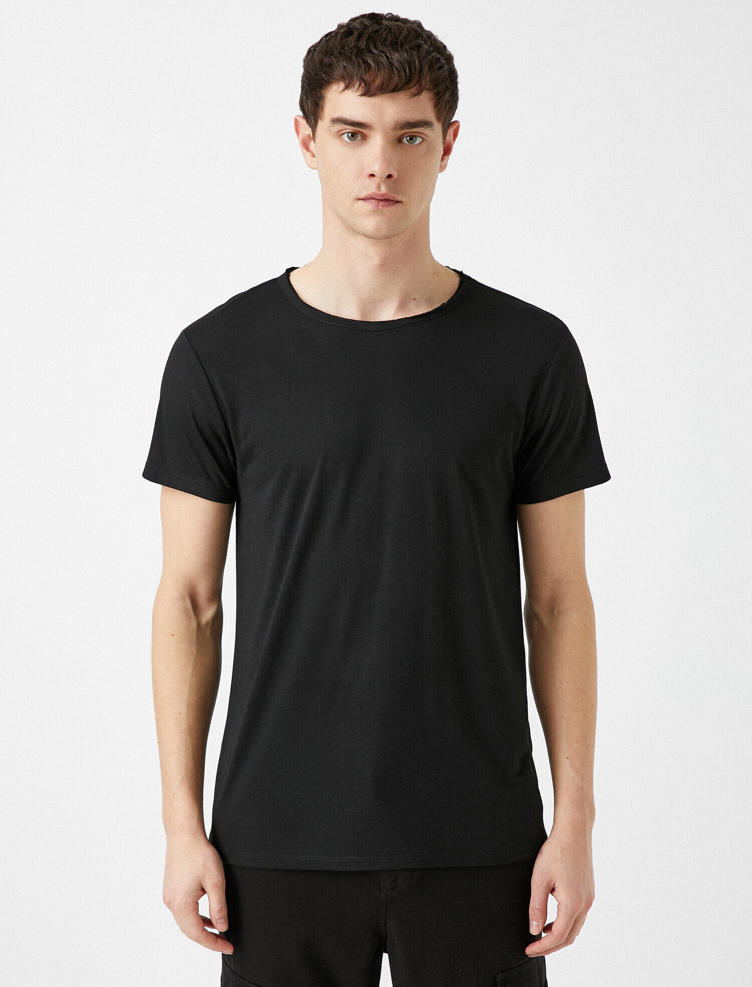   Basic Tişört Kısa Kollu Pamuklu