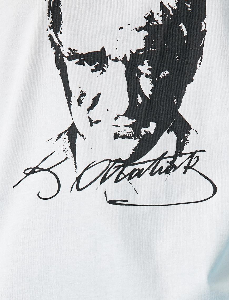   Atatürk Tişört Baskılı Pamuklu