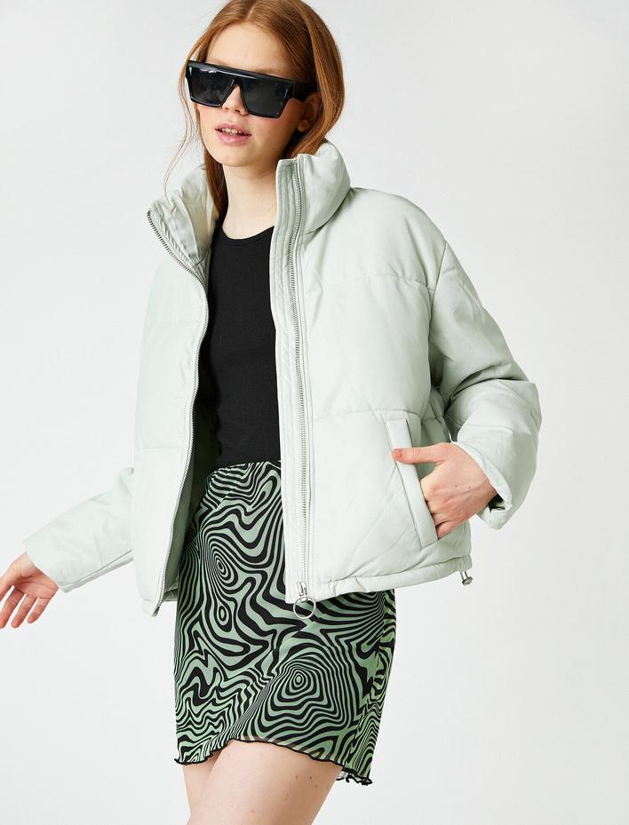  Fermuarlı Şişme Ceket