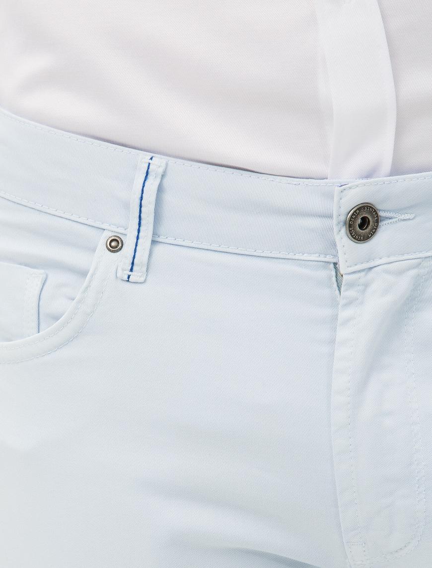   Basic Pantolon Düğmeli 5 Cepli Dar Kesim