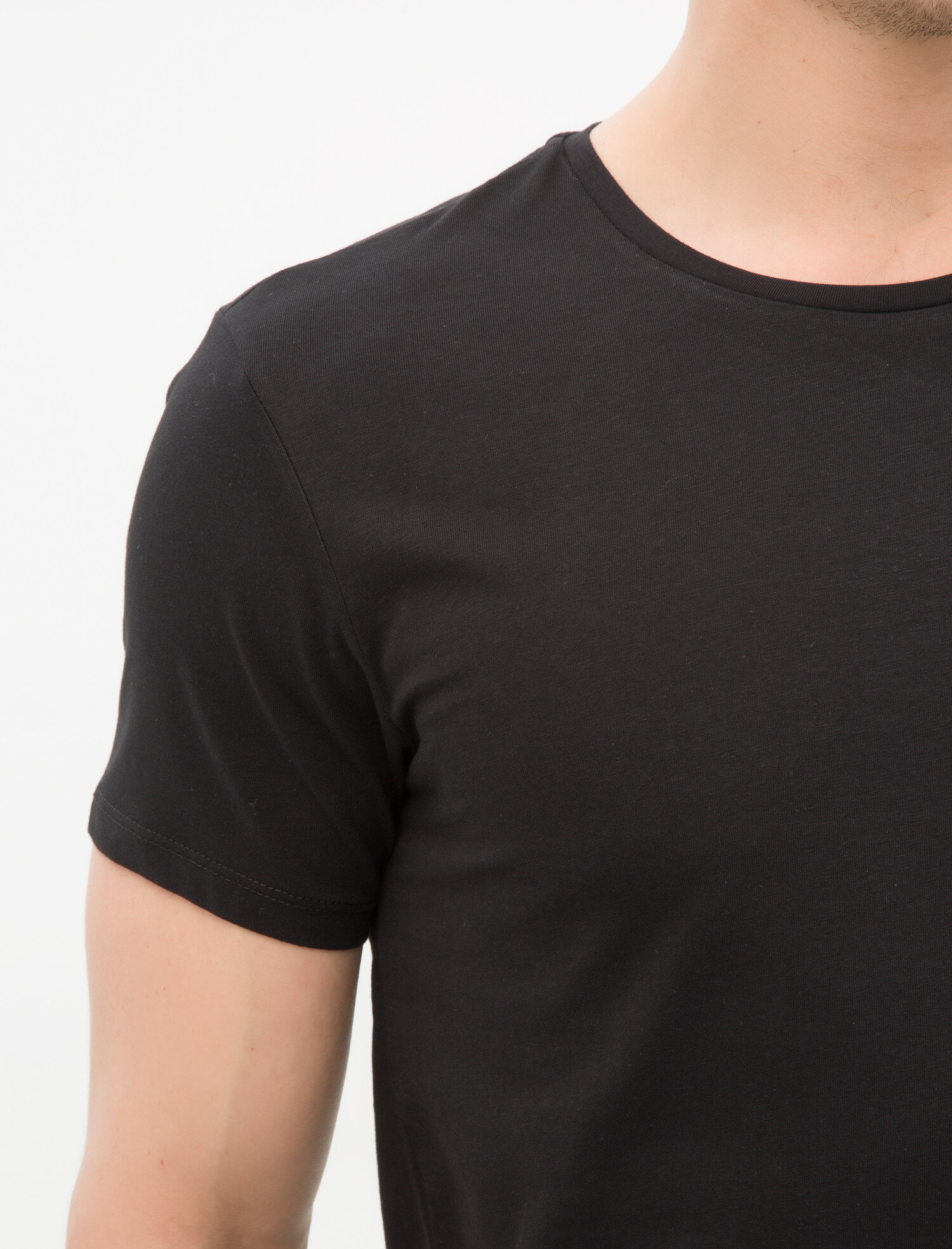   Basic Tişört Bisiklet Yaka Kısa Kollu Dar Kesim