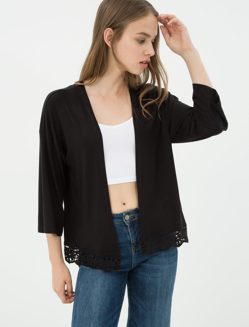   Dantel Detaylı Bolero