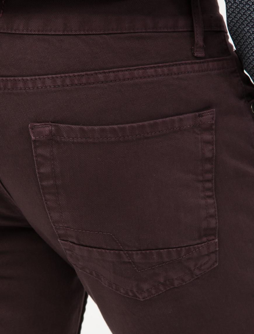   Basic Gabardin Pantolon 5 Cepli Düğme Detaylı
