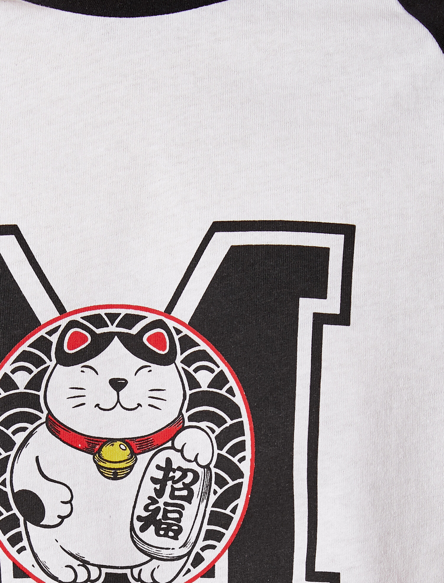   Baskılı Tişört Renk Bloklu Pamuklu