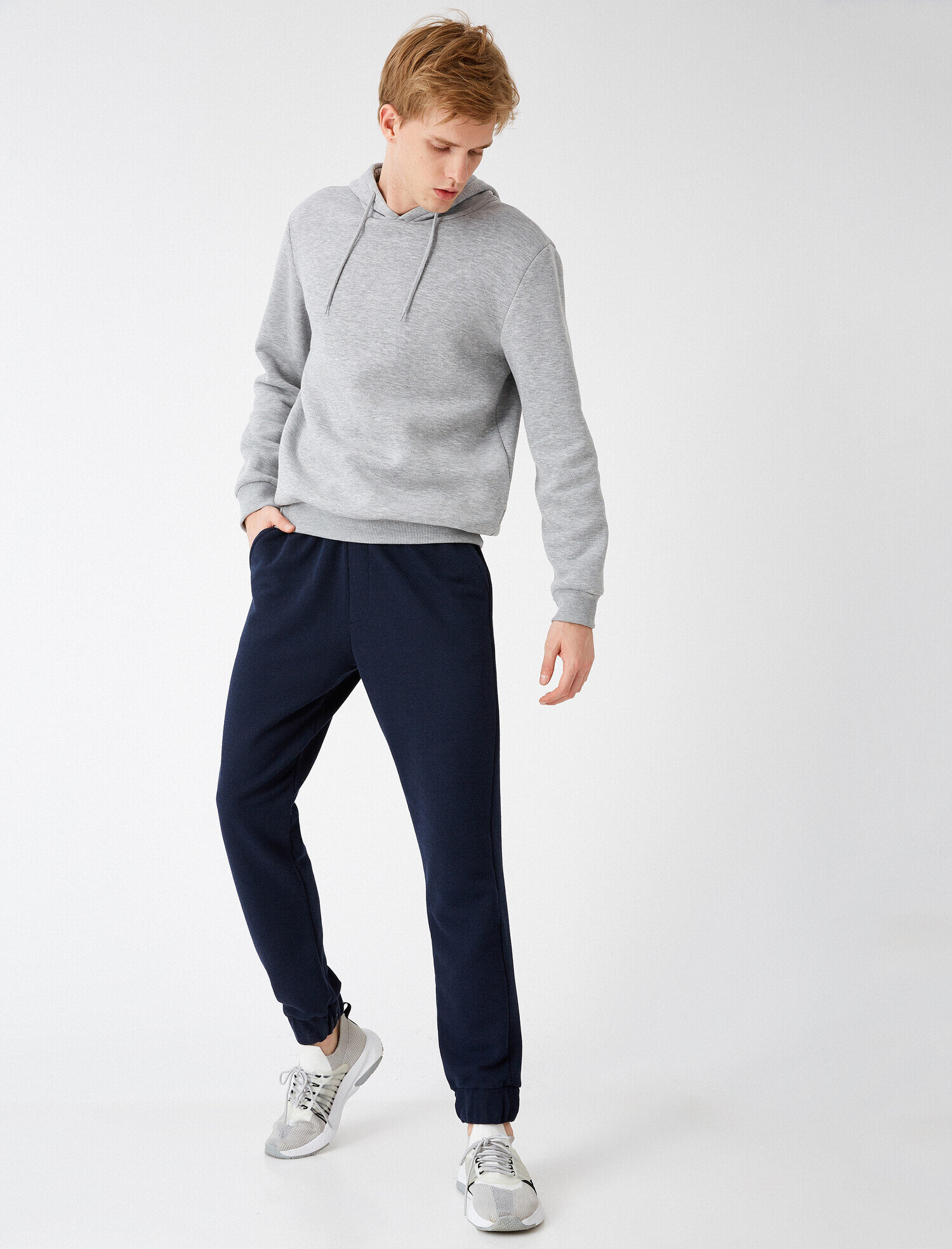   Pamuklu Jogger Eşofman Altı Beli Bağcıklı