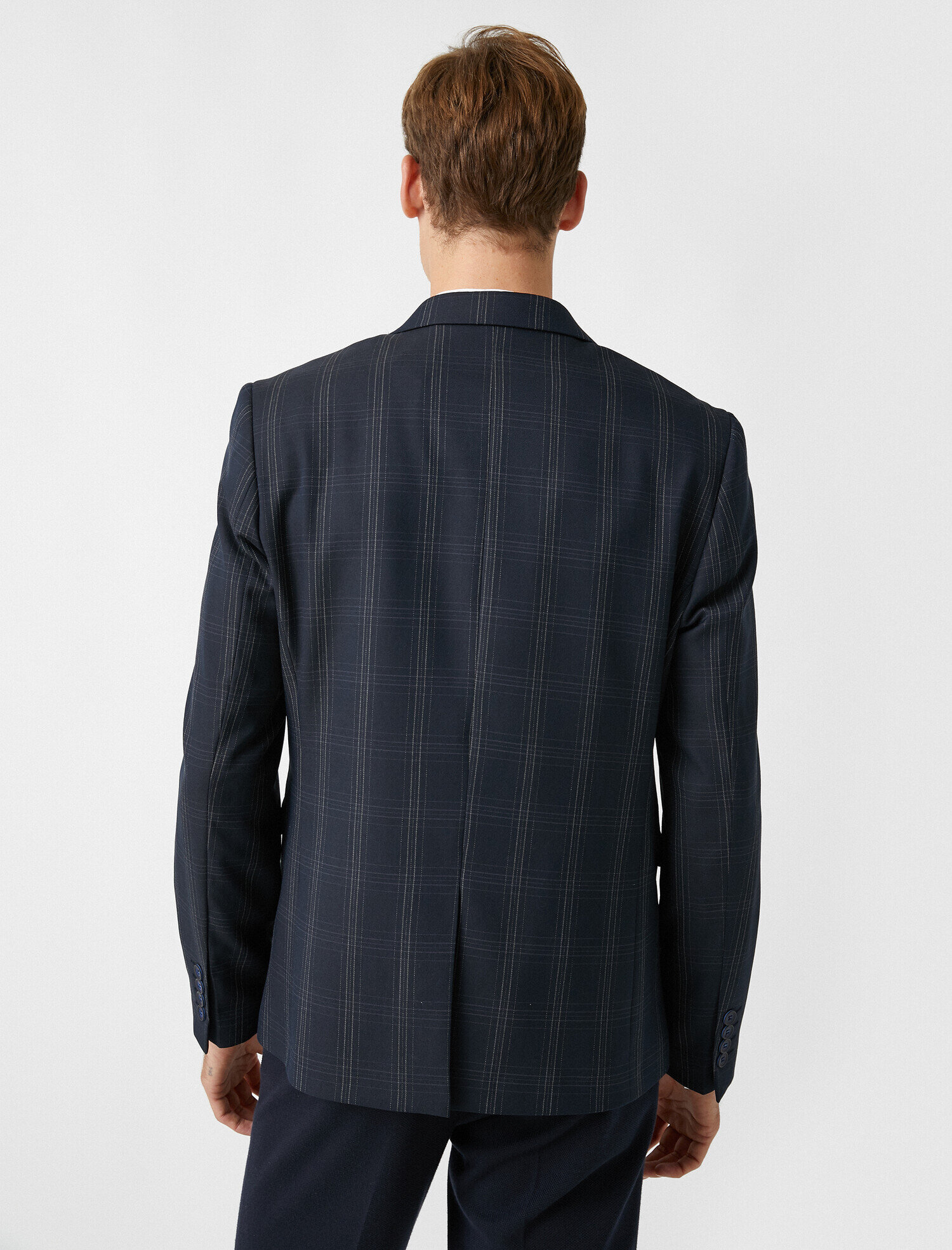   Kareli Cepli Blazer Ceket