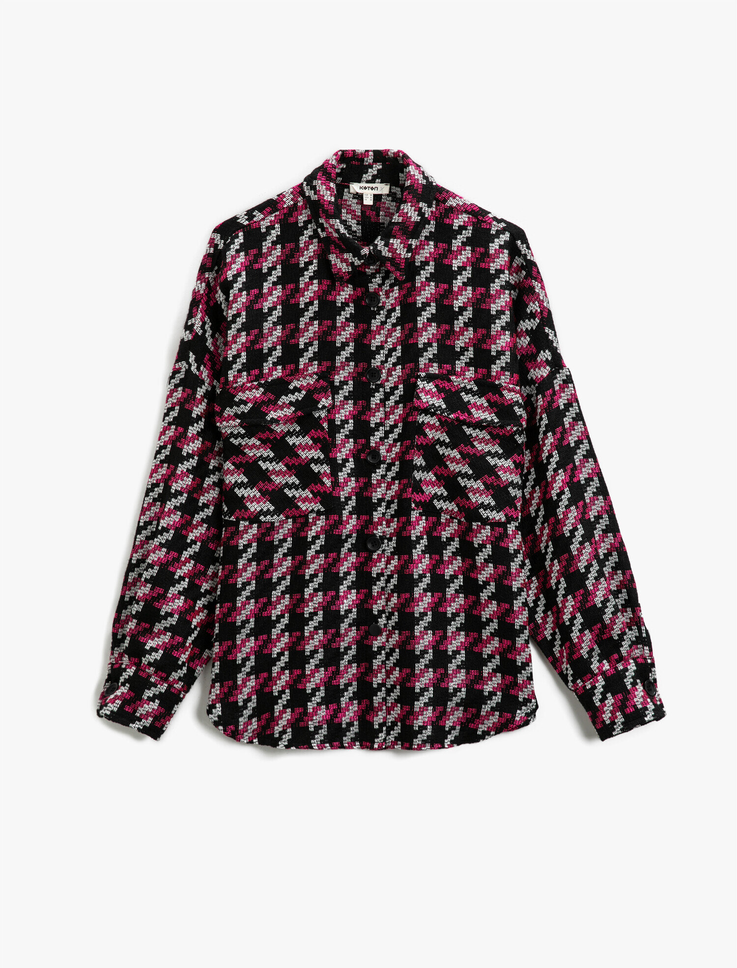   Ceket Gömlek Cepli Desenli Shacket