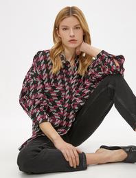 Ceket Gömlek Cepli Desenli Shacket