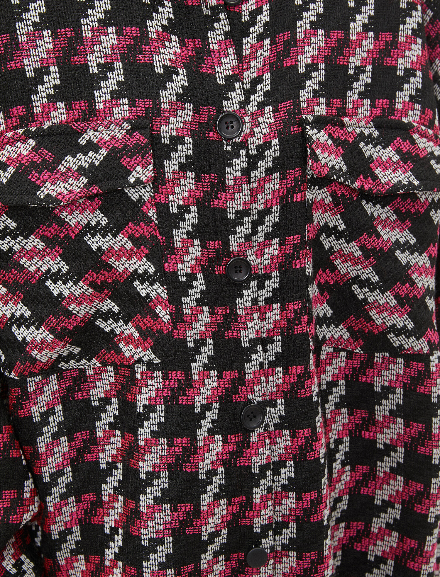   Ceket Gömlek Cepli Desenli Shacket