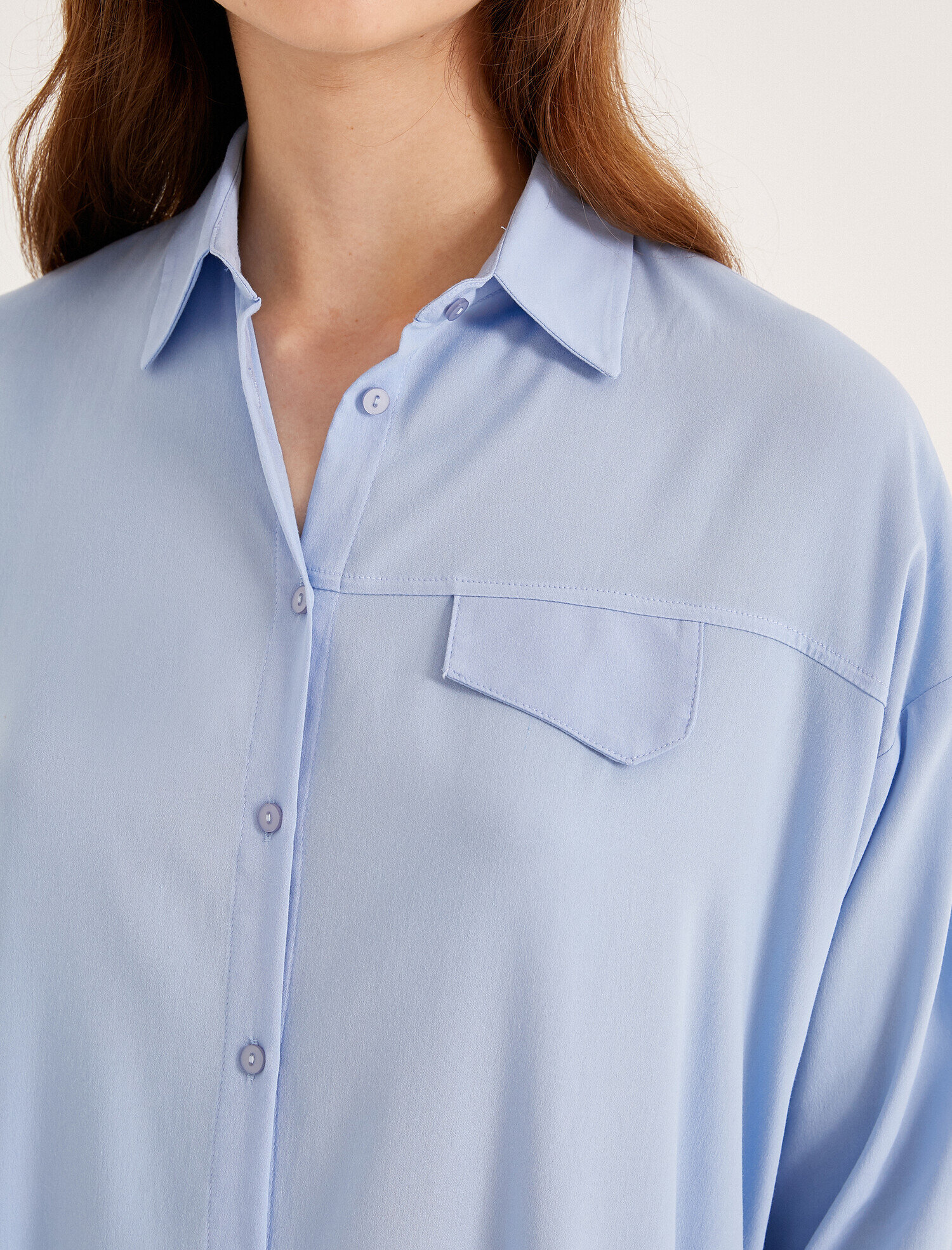   Cep Detaylı Gömlek