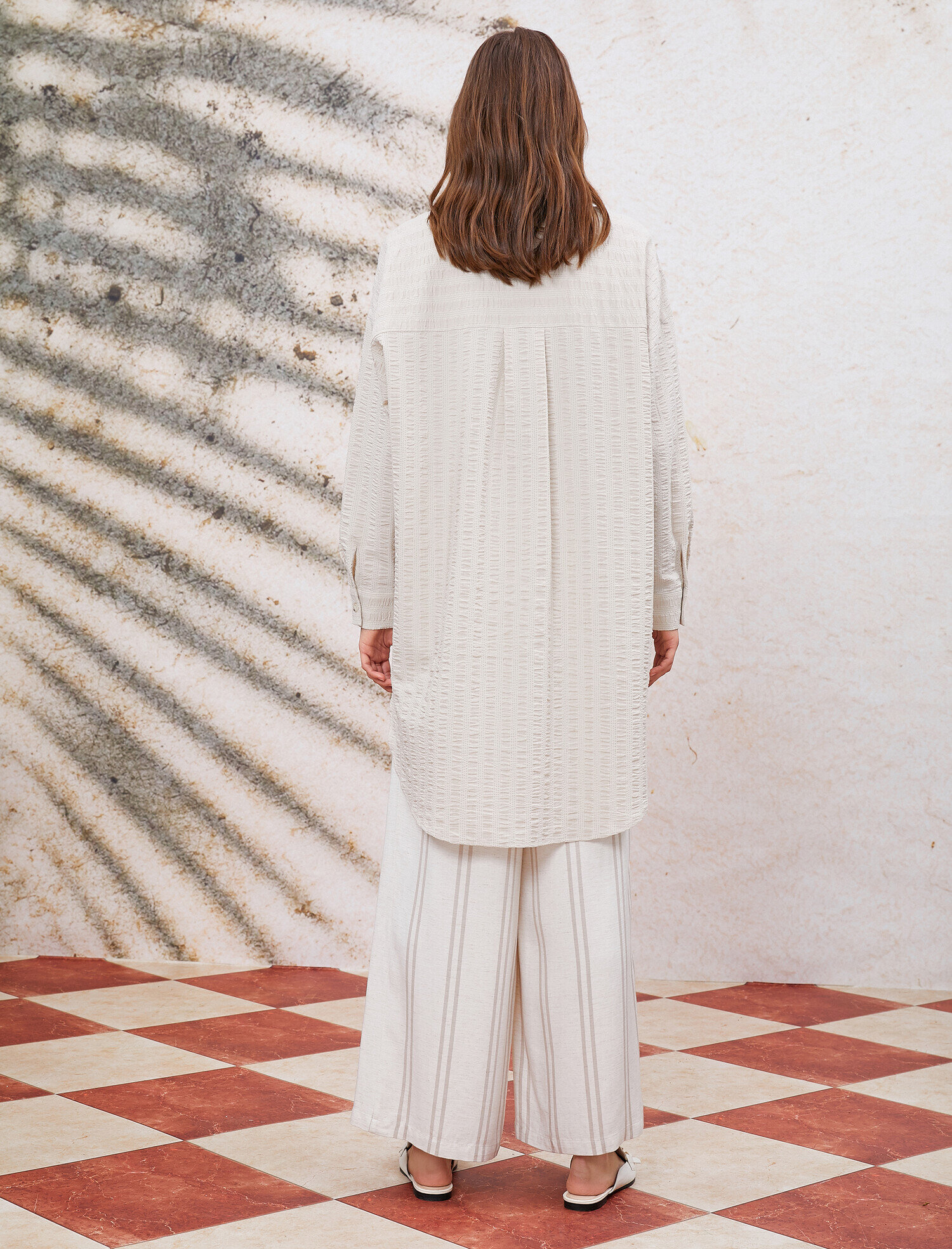   Gömlek Yaka Tunik Pamuklu