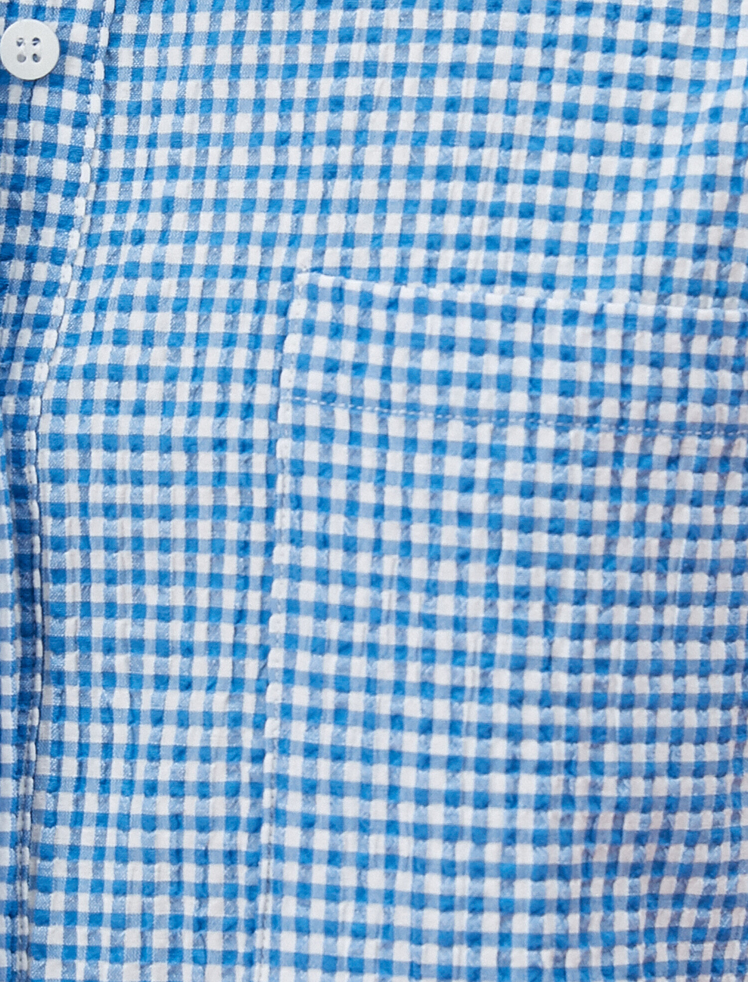   Kısa Kollu Gömlek Kareli Pamuklu