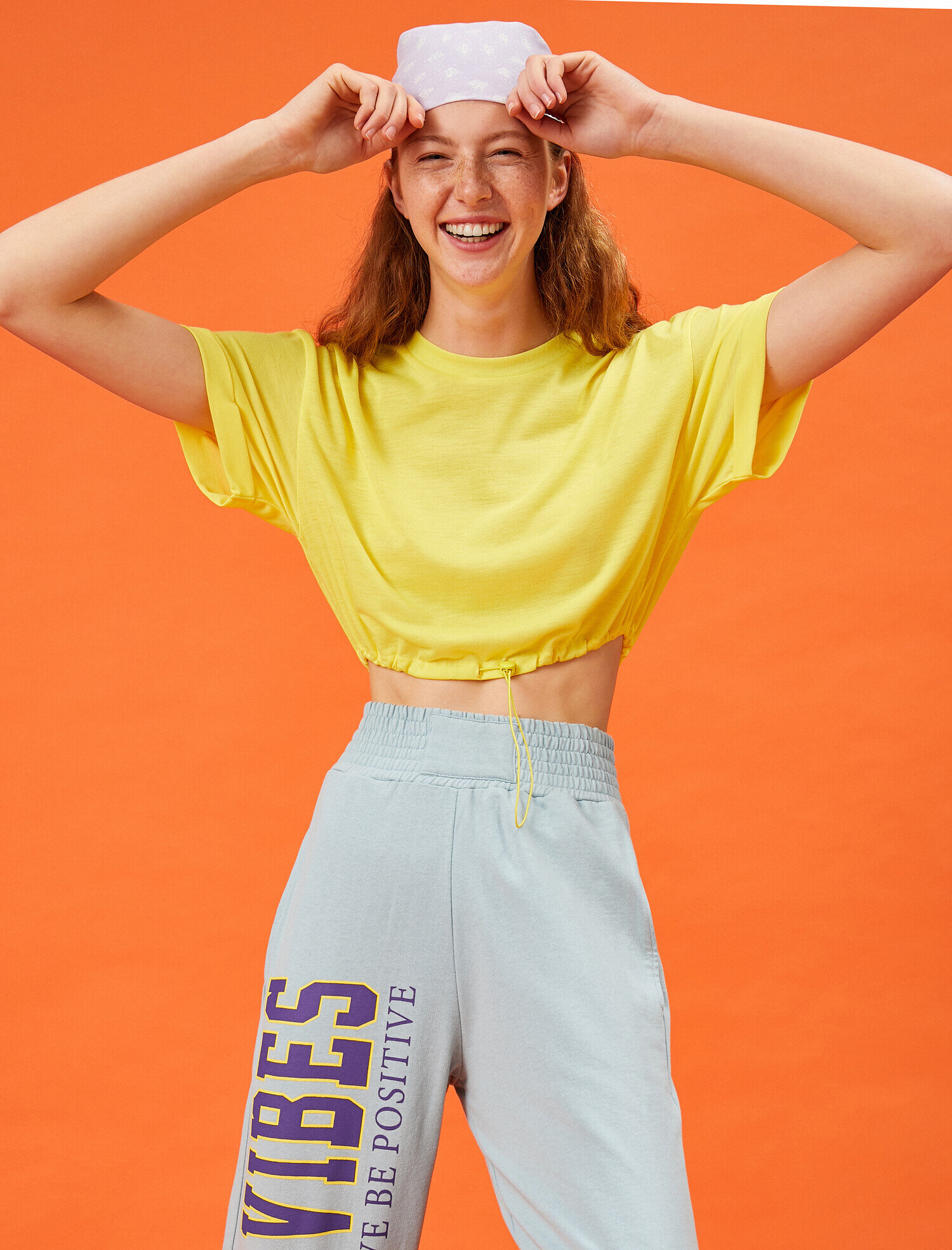   Baskılı Tişört Bisiklet Yaka Kısa Kollu Pamuklu