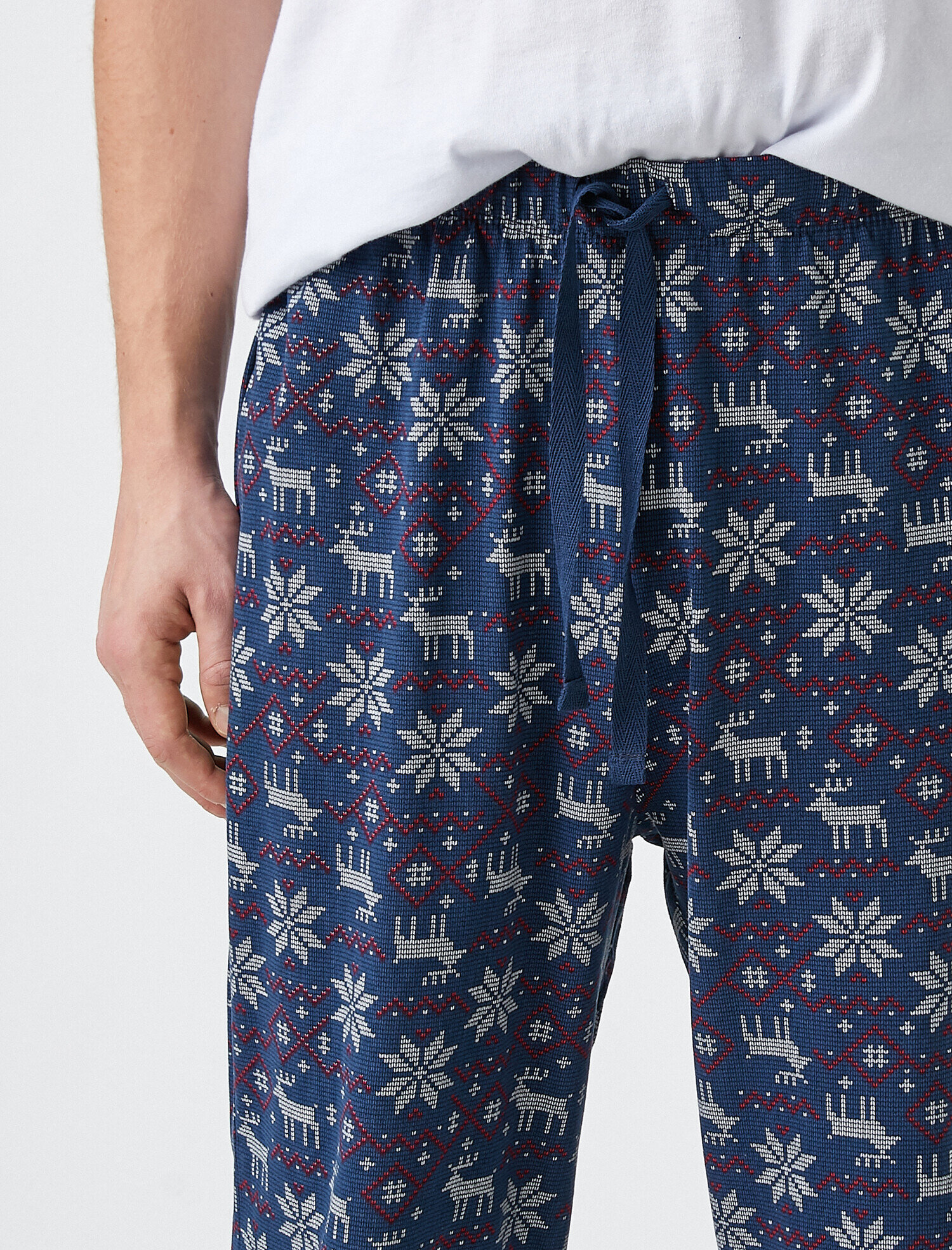   Desenli Pamuklu Pijama Altı