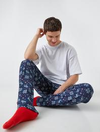 Desenli Pamuklu Pijama Altı