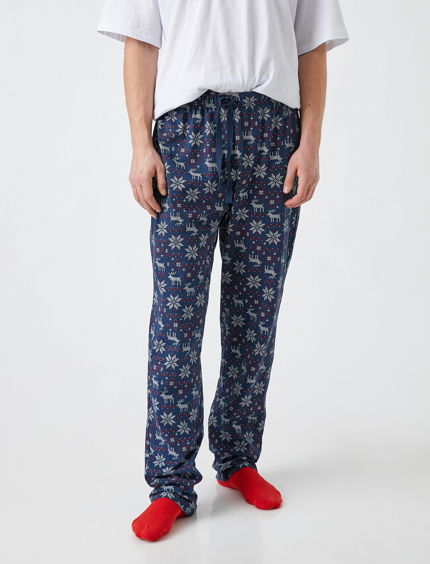   Desenli Pamuklu Pijama Altı