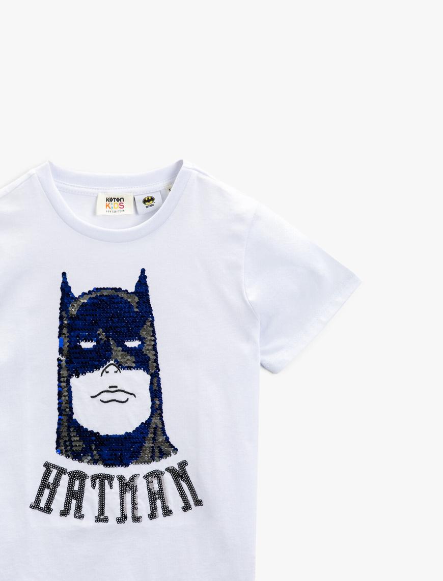  Erkek Çocuk Batman Tişört Lisanslı Baskılı Pamuklu