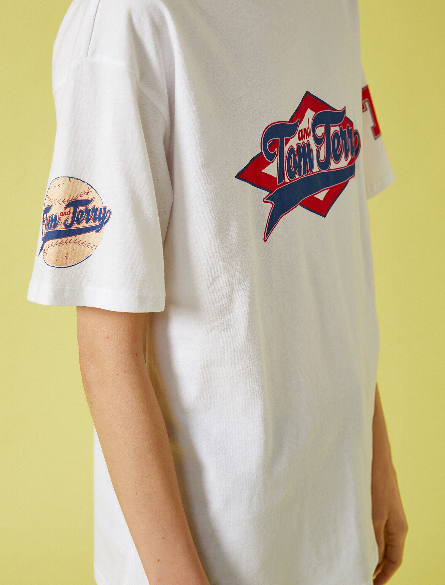   Tom & Jerry Tişört Lisanslı Kısa Kollu Pamuklu Oversize