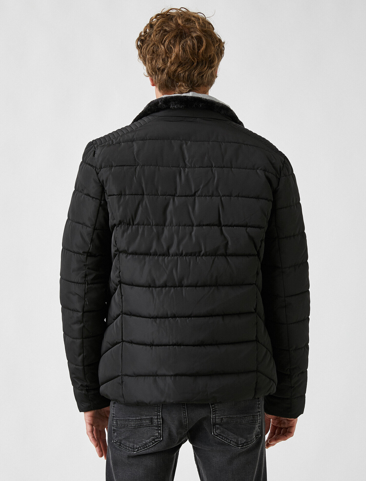   Fermuar Cepli Şişme Mont