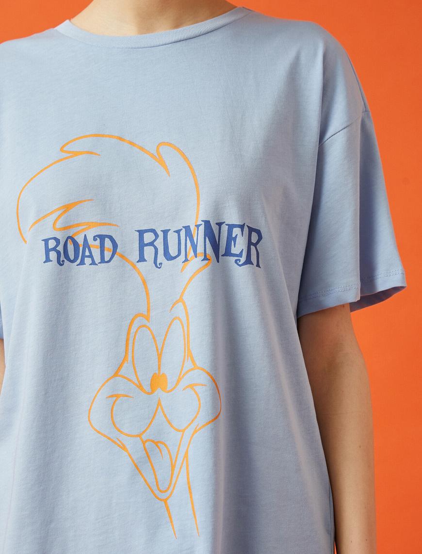   Road Runner Tişört Lisanslı Pamuklu Oversize