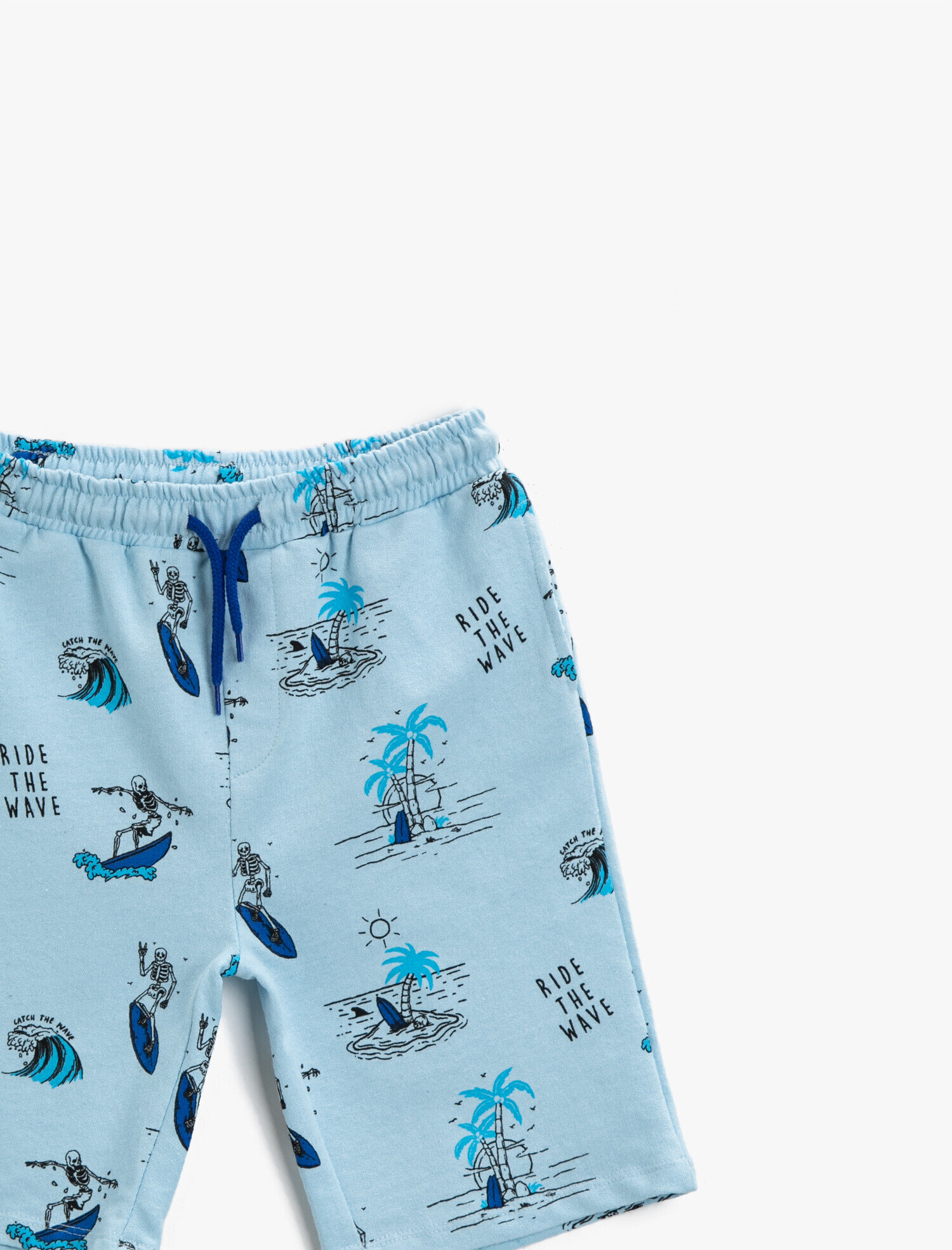  Erkek Çocuk Baskılı Şort Pamuklu