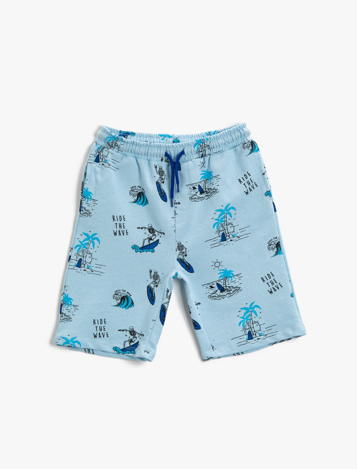  Erkek Çocuk Baskılı Şort Pamuklu