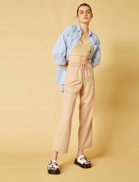 Belden Bağlamalı Pantolon