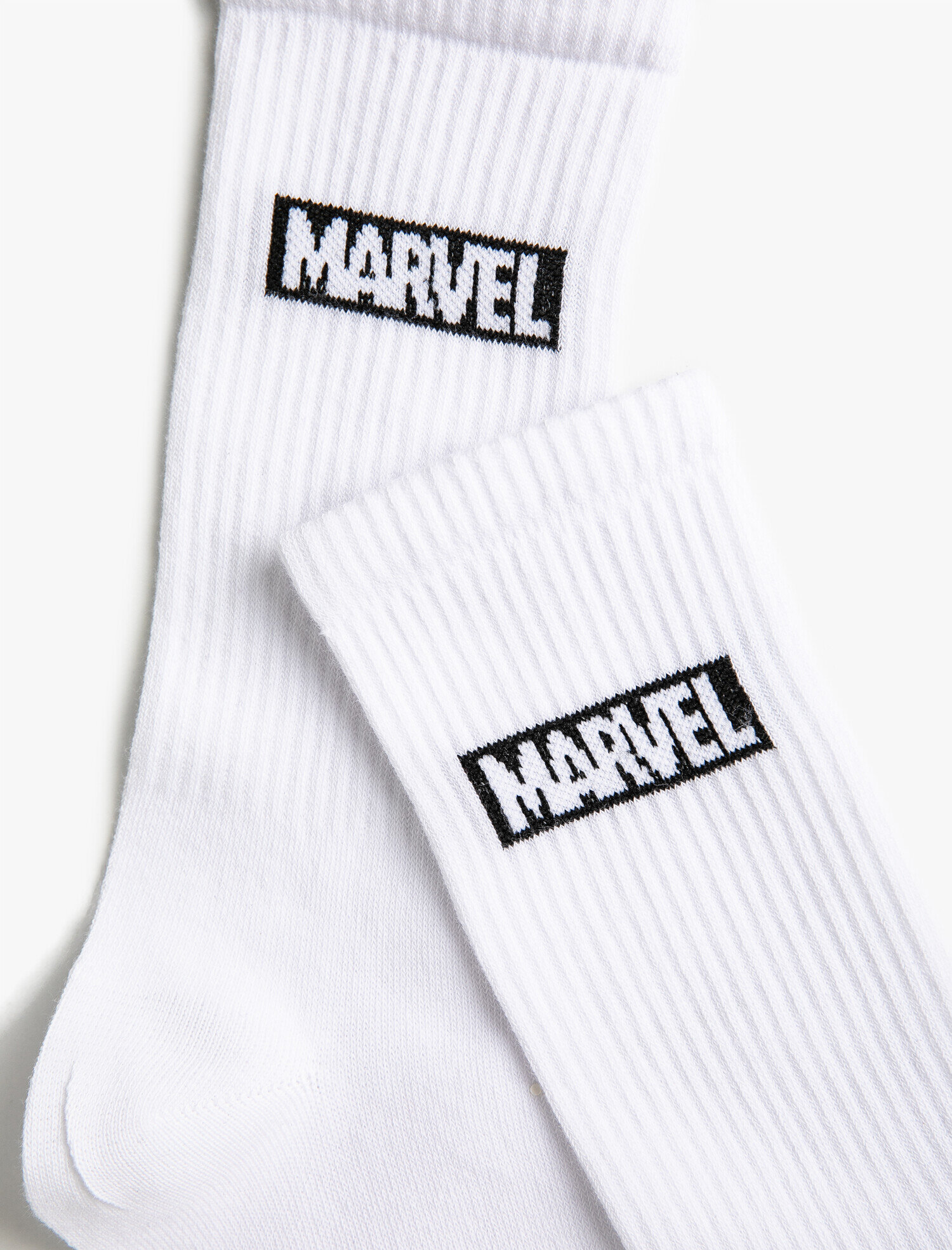  Erkek Marvel Çorap Lisanslı Yazılı Pamuklu