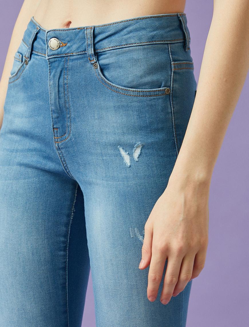   Skinny Fit Jean - Normal Bel Dar Kesim Dar Paça Pantolon