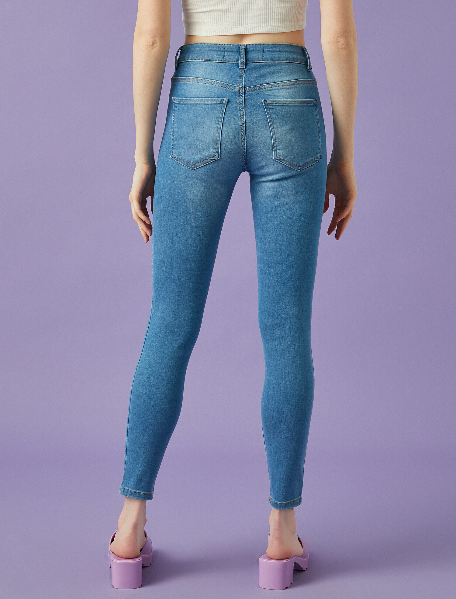   Skinny Fit Jean - Normal Bel Dar Kesim Dar Paça Pantolon