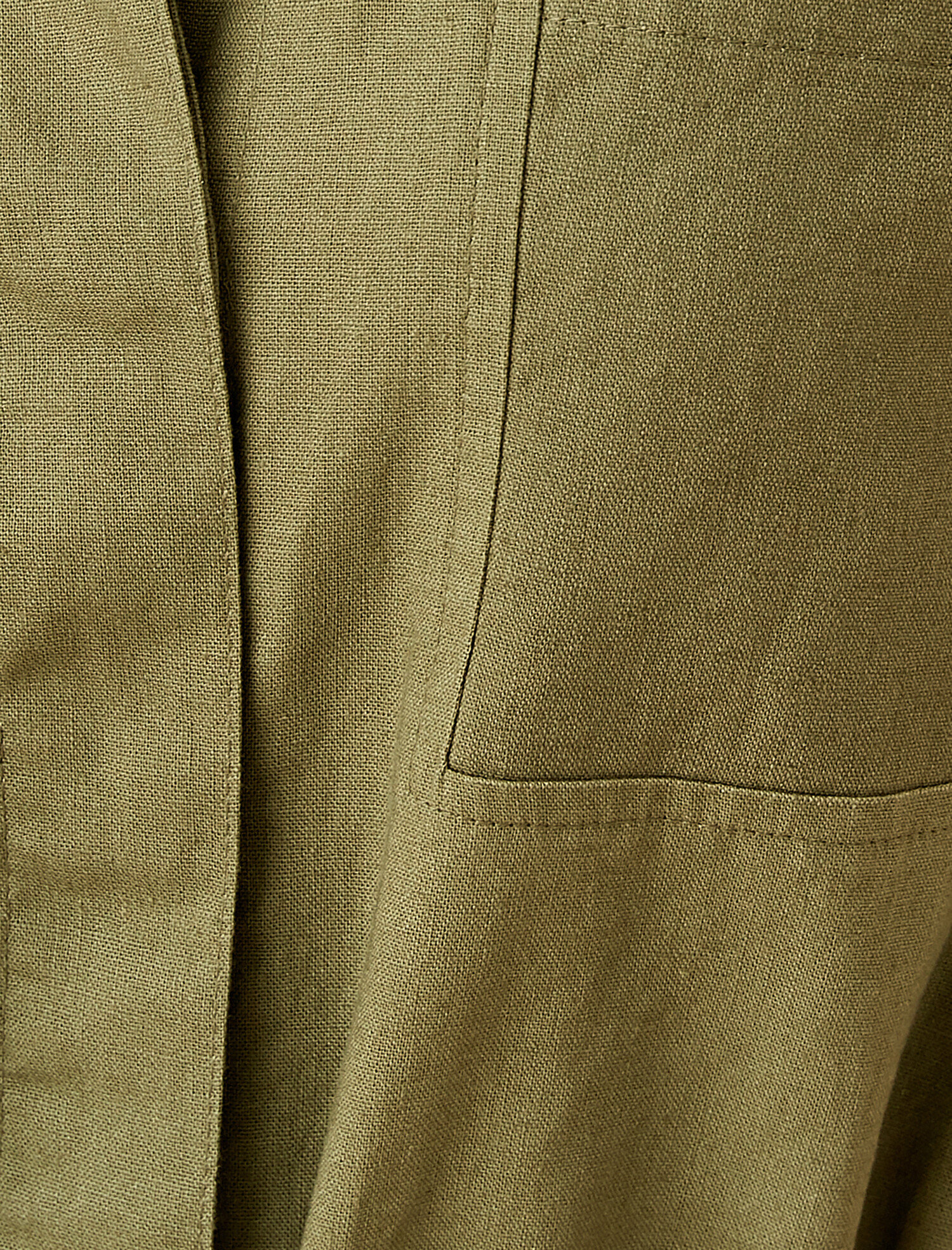   Keten Tulum Şortlu Belden Bağlamalı Gömlek Yaka