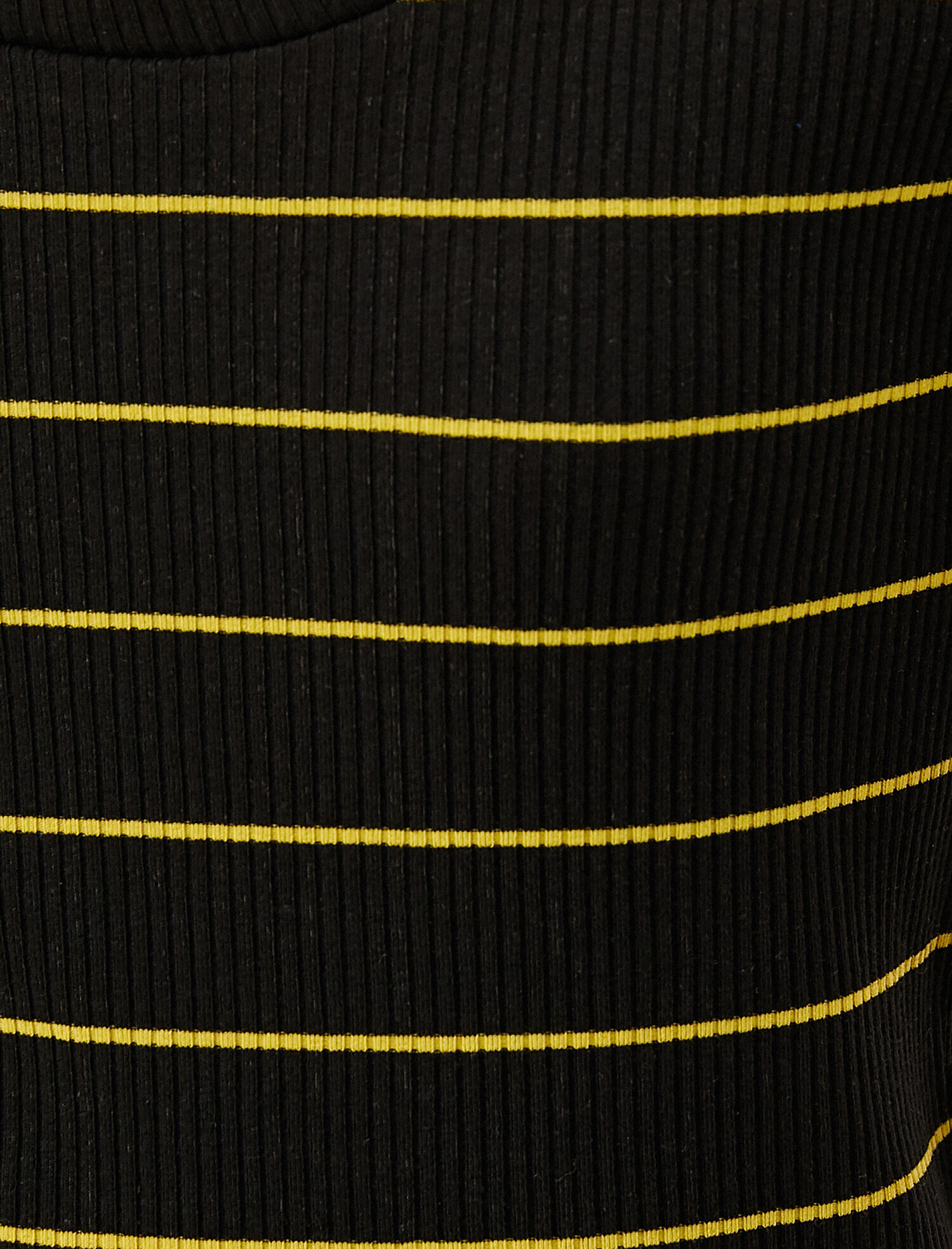   Çizgili Tişört Bisiklet Yaka