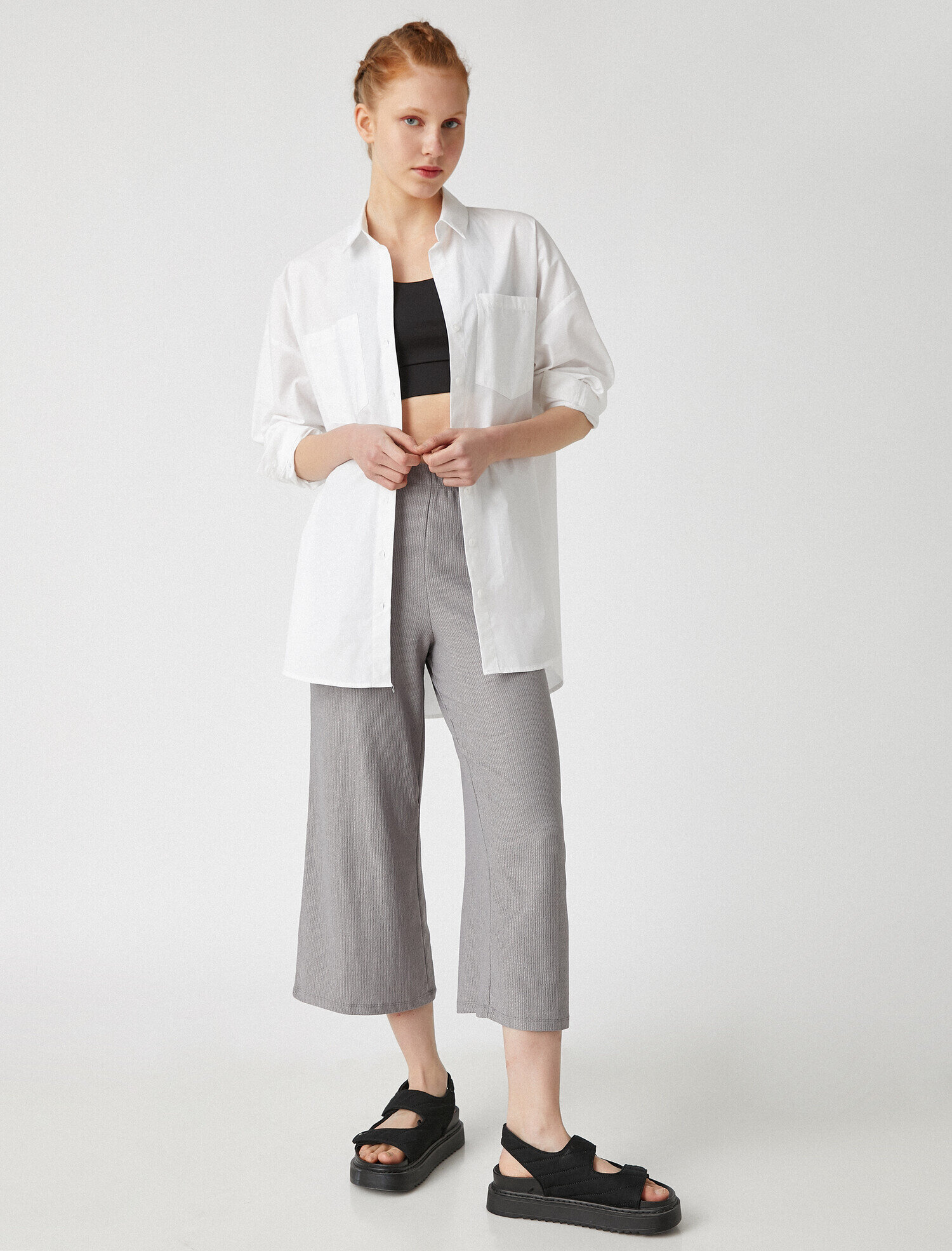   Kısa Pantolon Geniş Paça