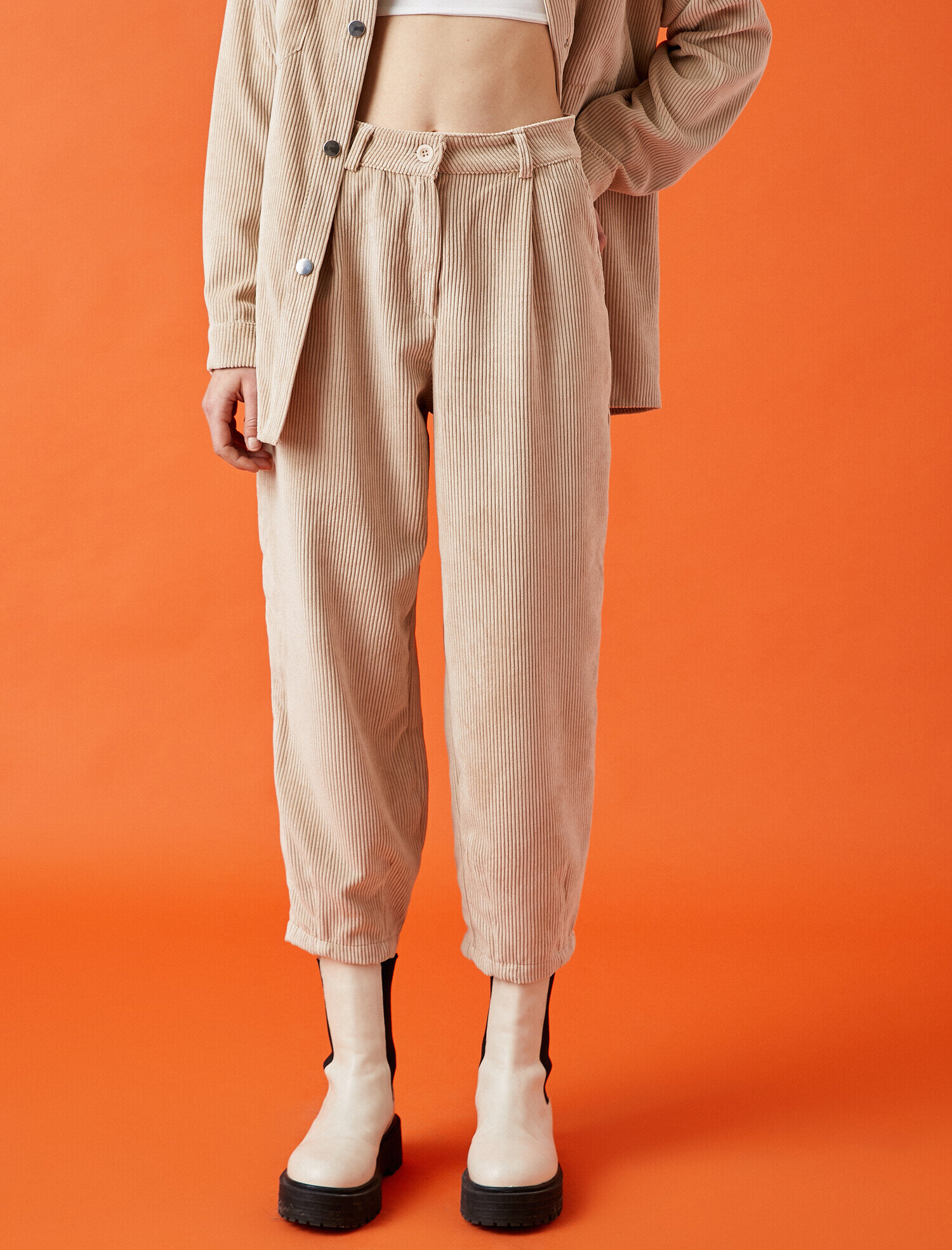   Fitilli Kadife Pantolon