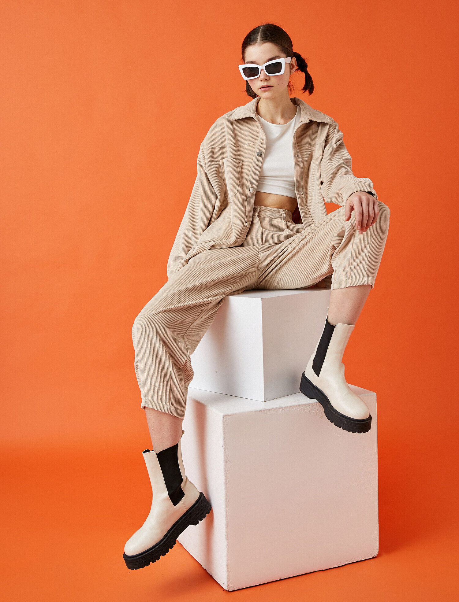   Fitilli Kadife Pantolon