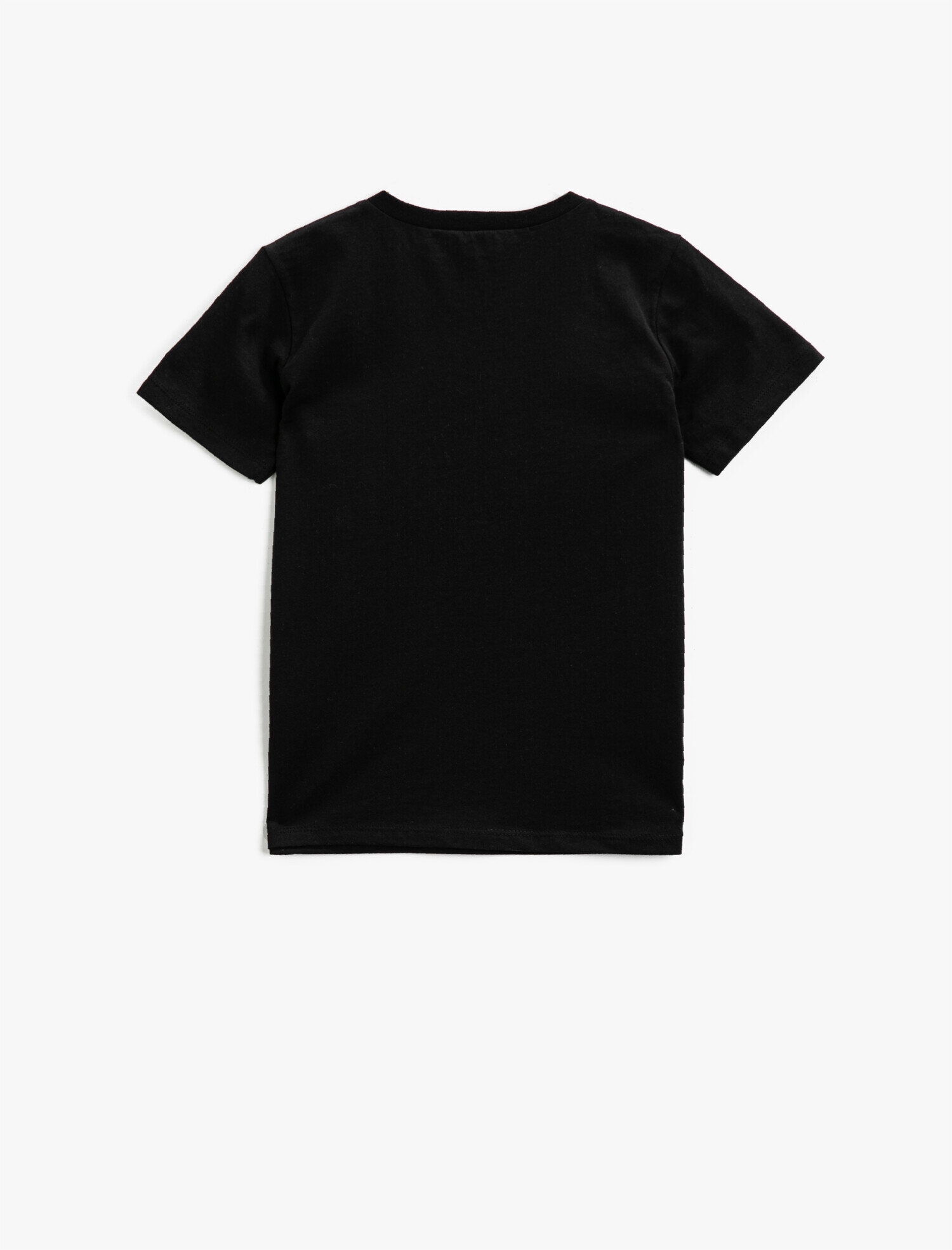  Erkek Çocuk Pullu Tişört Kısa Kollu Bisiklet Yaka Pamuklu