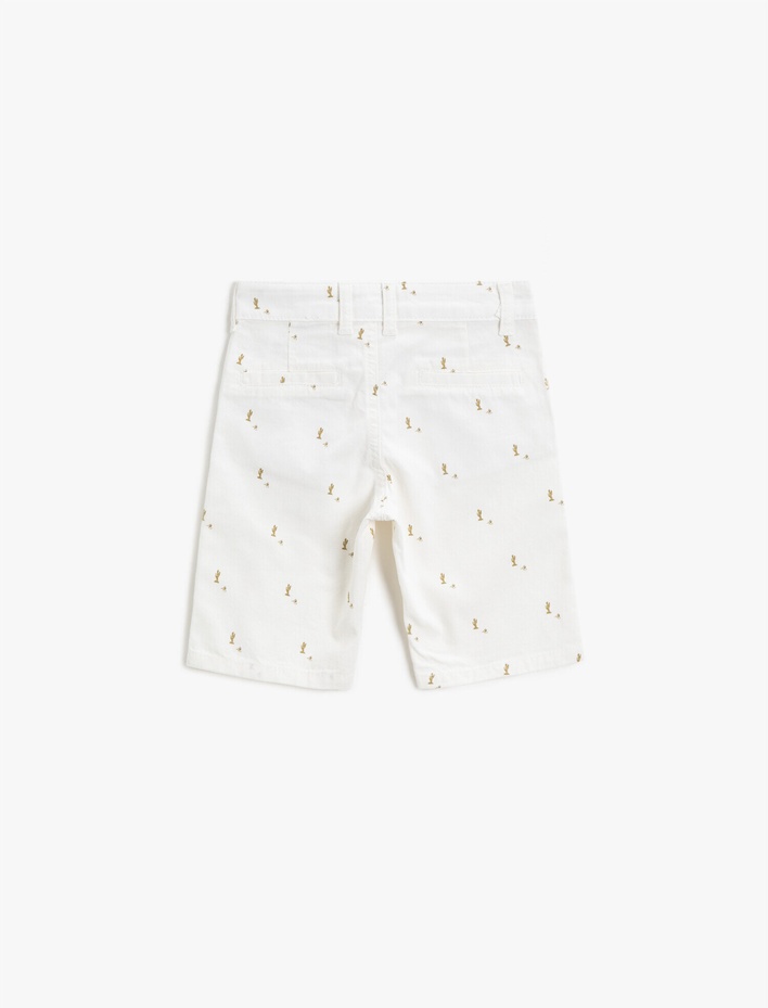 Erkek Çocuk Desenli Şort Pamuklu