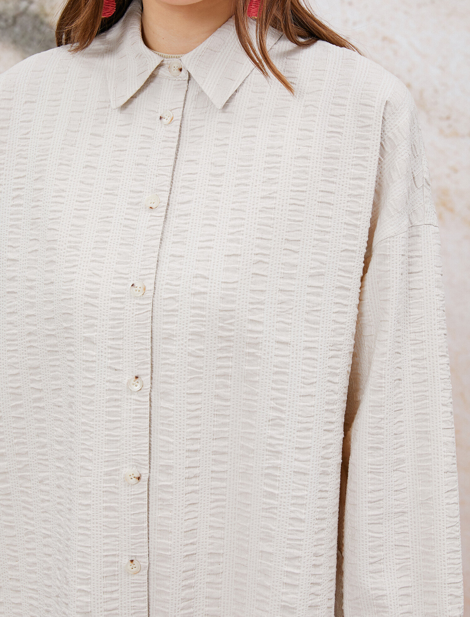   Gömlek Yaka Tunik Pamuklu