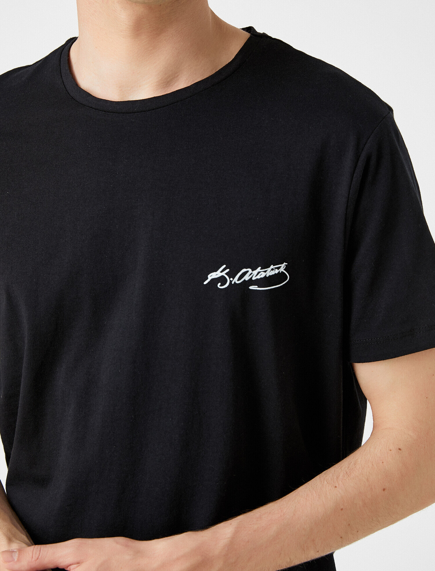   Atatürk Tişört Bisiklet Yaka Pamuklu