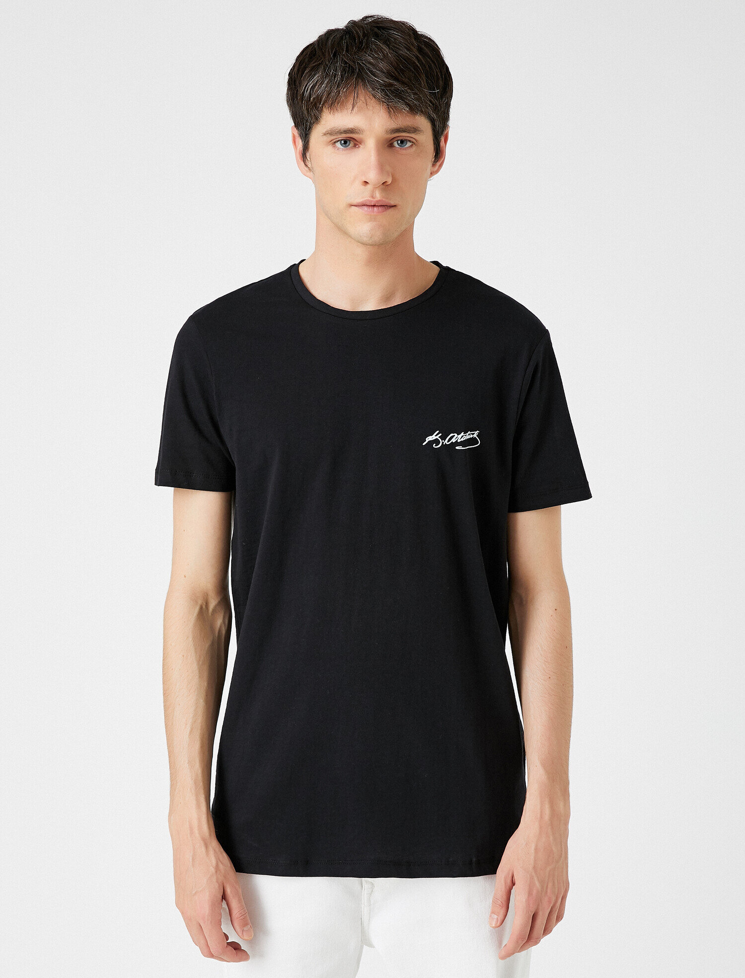   Atatürk Tişört Bisiklet Yaka Pamuklu