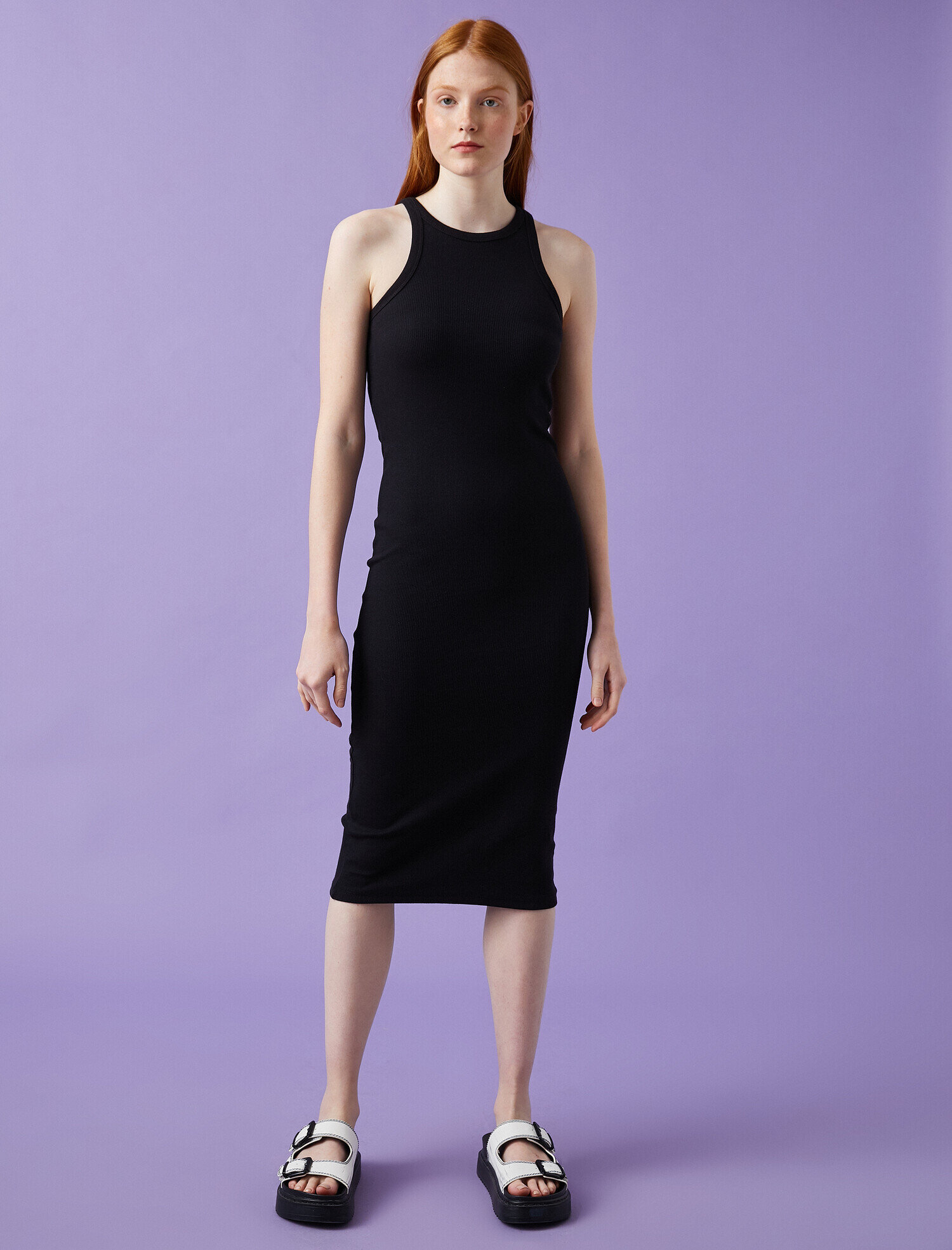   Fitilli Elbise Pamuklu