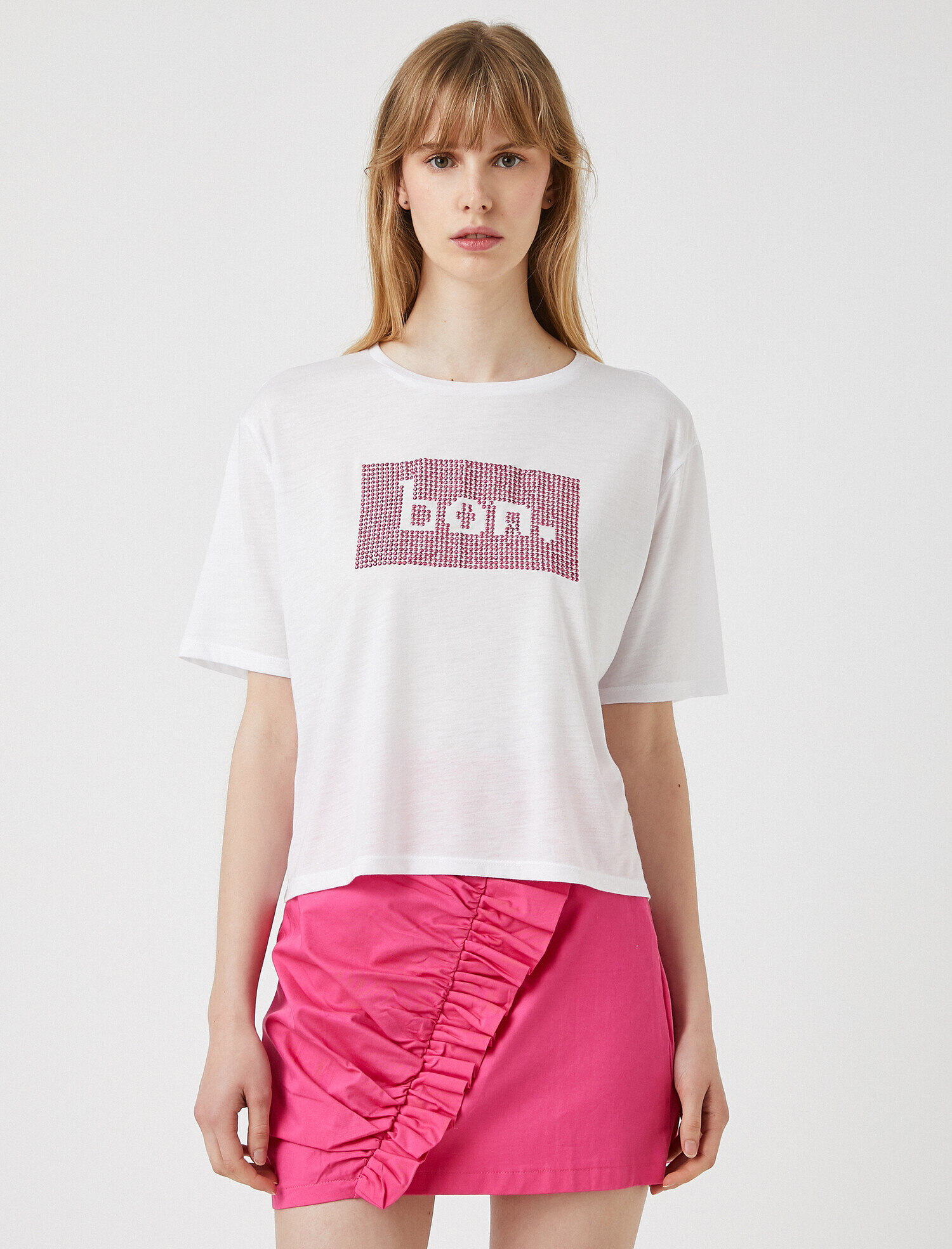   Sloganlı Tişört Bisiklet Yaka