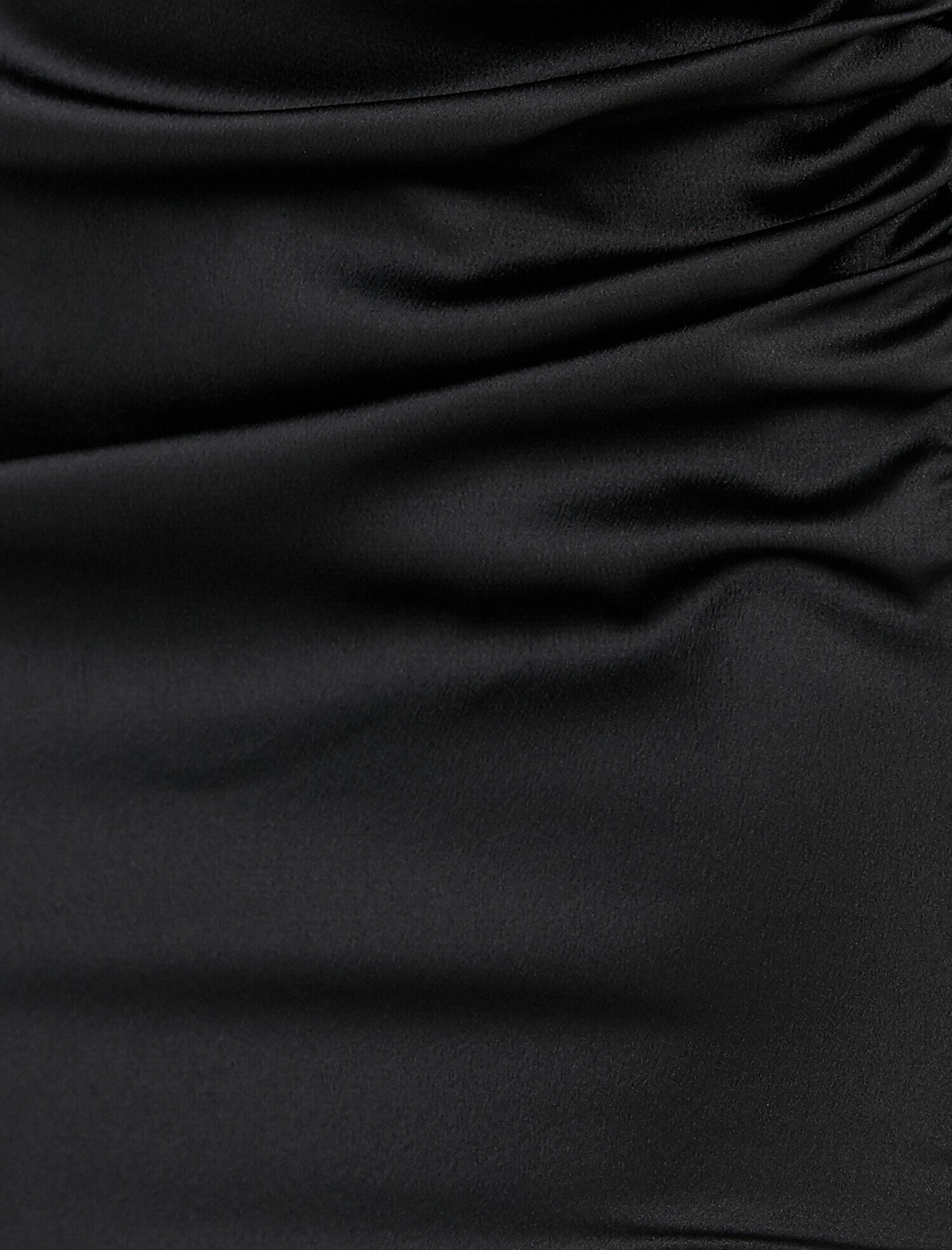   Yırtmaçlı Etek Midi Boy Büzgülü