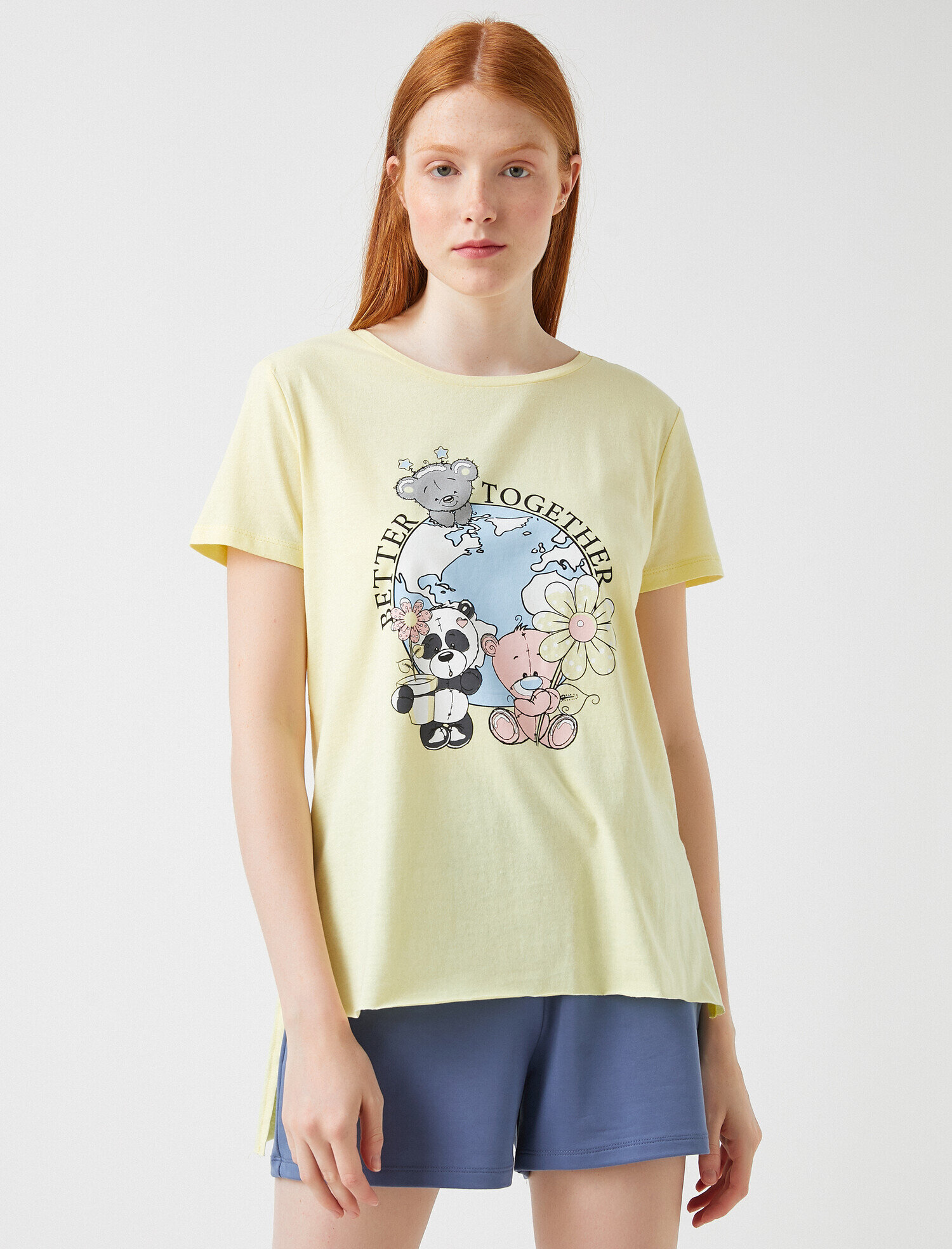   Baskılı Tişört Pamuklu