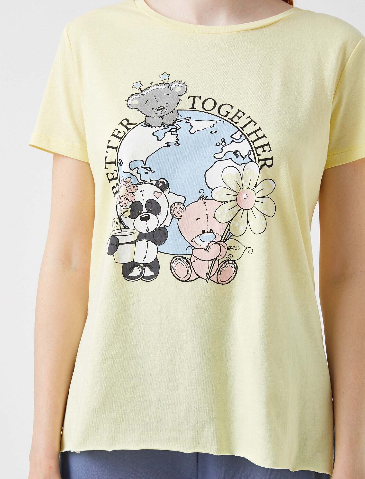   Baskılı Tişört Pamuklu