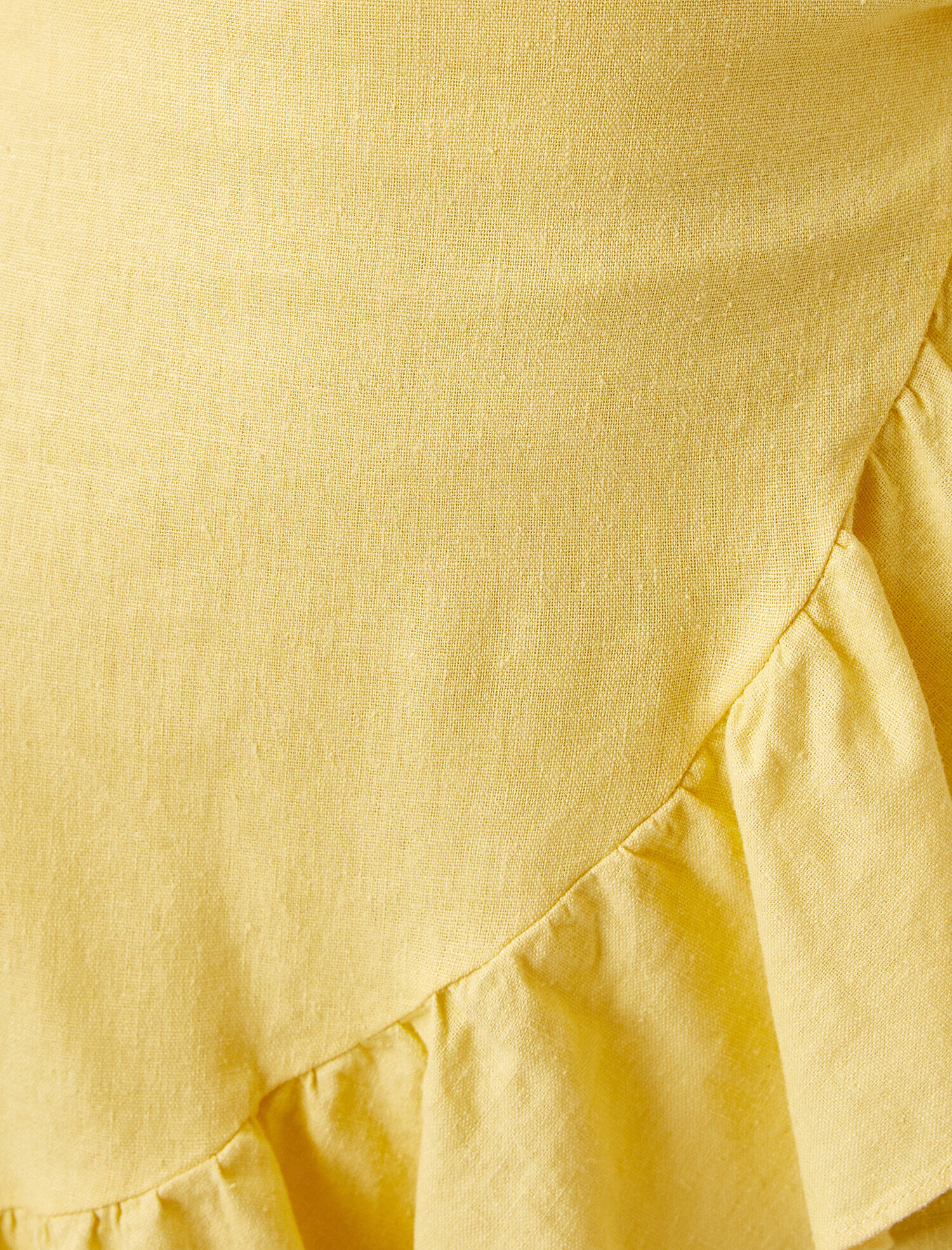   Keten Etek Fırfırlı