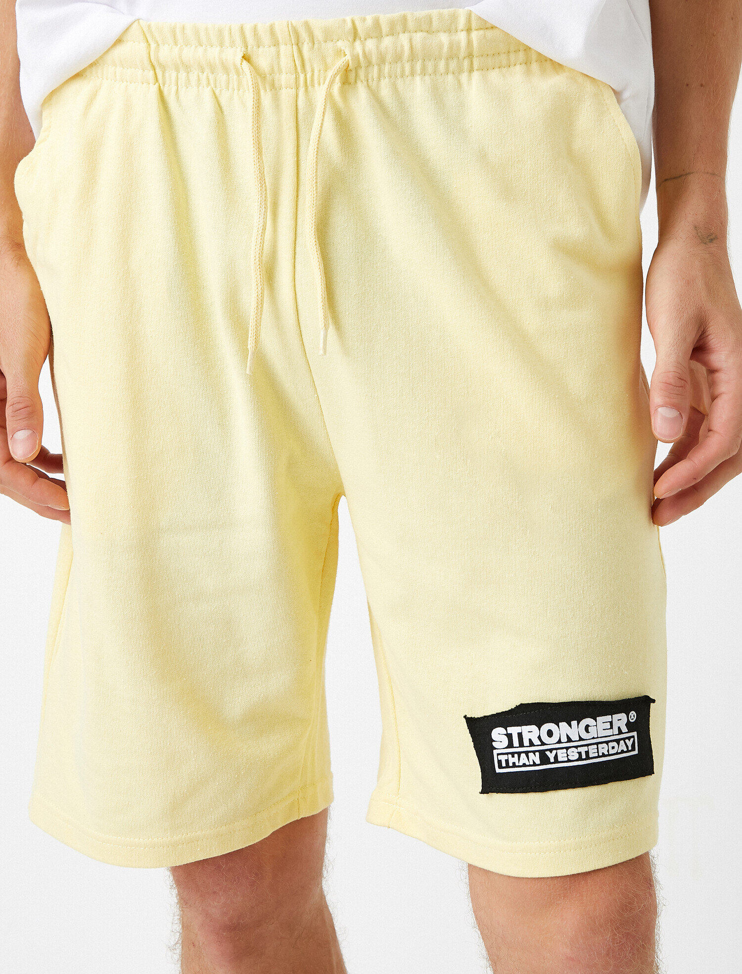   Baskılı Şort Beli Bağcıklı