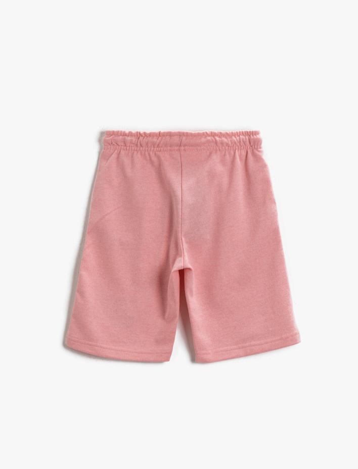 Erkek Çocuk Baskılı Pamuklu Beli Bağlamalı Şort